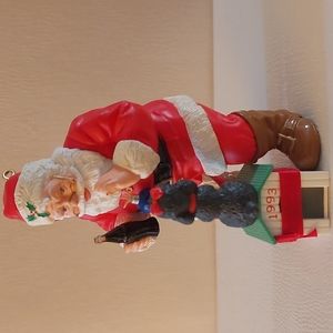 Vintage Keepsake Coca-cola Santa Ornament